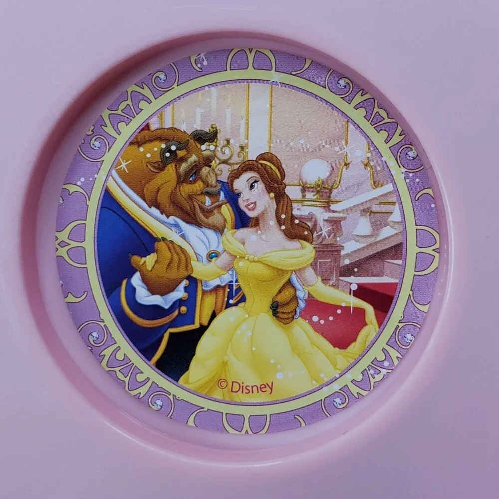 Disney Princess Belle & Beast Childs Play Tea Set Cups Saucers Teapot Spoons - Picture 12 of 12